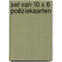 Set van 10 x 6 poëziekaarten