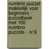 Numbrix Puzzel Makkelijk voor Beginners - Puzzelboek met 100 Numbrix Puzzels - NR.9