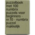 Puzzelboek met 100 Numbrix Puzzels voor Beginners - NR.10 - Numbrix Puzzel Makkelijk