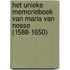 Het unieke memorieboek van Maria van Nesse (1588-1650)