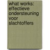 What works: Effectieve ondersteuning voor slachtoffers by Unknown