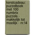 Kerstcadeau: Puzzelboek met 100 Numbrix Puzzels - Makkelijk tot Moeilijk - NR.14