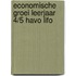 Economische groei leerjaar 4/5 havo LIFO