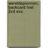 Wereldspionnen, backcard met 2x4 exx. door James Ponti