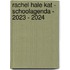 Rachel Hale kat - Schoolagenda - 2023 - 2024