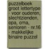 Puzzelboek Groot Lettertype - voor Ouderen, Slechtzienden, Opa, Oma, Senioren - NR.16 - Makkelijke BINAIRE PUZZEL