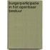Burgerparticipatie in het openbaar bestuur