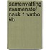 Samenvatting Examenstof NaSk 1 VMBO KB