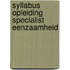 Syllabus opleiding Specialist Eenzaamheid