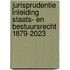Jurisprudentie Inleiding Staats- en bestuursrecht 1879-2023