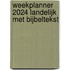 Weekplanner 2024 Landelijk met bijbeltekst