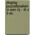 Display puzzelboeken In een rij - 4T x 3 ex.