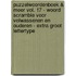 Puzzelwoordenboek & Meer Vol. 17 - Woord Scramble voor Volwassenen en Ouderen - Extra Groot Lettertype