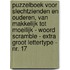 Puzzelboek voor Slechtzienden en Ouderen, van Makkelijk tot Moeilijk - Woord Scramble - Extra Groot Lettertype - Nr. 17