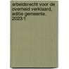 Arbeidsrecht voor de overheid verklaard, Editie Gemeente. 2023/1 door Onbekend