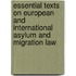 Essential Texts on European and International Asylum and Migration Law