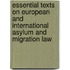 Essential Texts on European and International Asylum and Migration Law