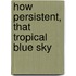 How persistent, that tropical blue sky