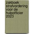 Zakboek Strafvordering voor de Hulpofficier 2023