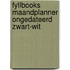 Fyllbooks maandplanner ongedateerd zwart-wit