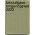 Tekstuitgave omgevingswet 2023