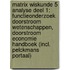 Matrix Wiskunde 5 Analyse deel 1: functieonderzoek Doorstroom Wetenschappen, Doorstroom Economie Handboek (incl. Pelckmans Portaal)