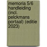 Memoria 5/6 Handleiding (incl. Pelckmans Portaal) (editie 2023) door Onbekend