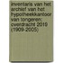Inventaris van het archief van het hypotheekkantoor van Tongeren: overdracht 2019 (1909-2005)