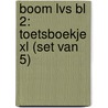 Boom LVS BL 2: Toetsboekje XL (set van 5) by Teije de Vos