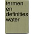 Termen en definities water