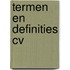 Termen en definities cv
