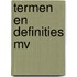 Termen en definities mv