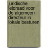 Juridische leidraad voor de algemeen directeur in lokale besturen door Onbekend