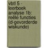 VBTL 5 - leerboek Analyse 1b: reële functies (D-Gevorderde wiskunde)