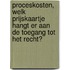 Proceskosten, welk prijskaartje hangt er aan de toegang tot het recht?