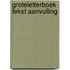 Groteletterboek tekst aanvulling