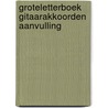 Groteletterboek gitaarakkoorden aanvulling by Unknown