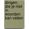 Dingen, die je niet in woorden kan vatten door Marie-Sophie Beinke