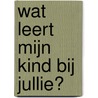 Wat leert mijn kind bij jullie? by Ijsbrand Jepma