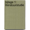 Bijlage 1: Literatuurstudie by Susan de Vries