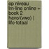 Op niveau LRN-line online + boek 2 havo/(vwo) | LIFO-totaal