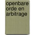 Openbare orde en arbitrage