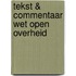 Tekst & Commentaar Wet open overheid (Woo)
