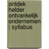 Ontdek Helder Ontvankelijk Ondernemen | Syllabus