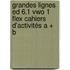 Grandes Lignes ed 6.1 vwo 1 FLEX cahiers d'activités A + B