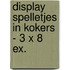 Display Spelletjes in kokers - 3 x 8 ex.