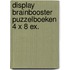 Display Brainbooster puzzelboeken 4 x 8 ex.