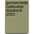 Gemeentelijk zakboekje Databank 2023