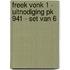 Freek Vonk 1 - Uitnodiging PK 941 - set van 6