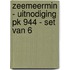 Zeemeermin - Uitnodiging PK 944 - set van 6